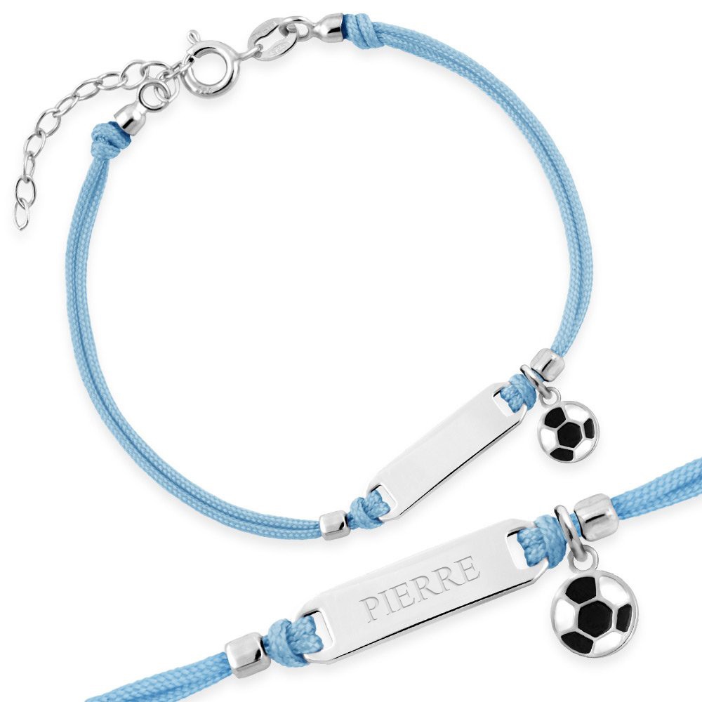 Pulserá personalizada de plata esterlina Murrano para un niño pequeño