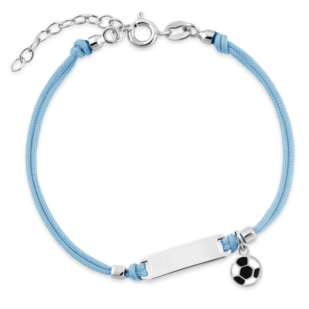 Pulserá personalizada de plata esterlina Murrano para un niño pequeño