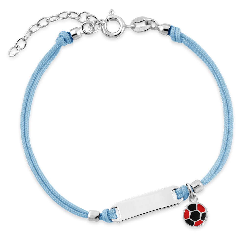 Pulseras de plata 925 Murrano con grabado para nietos
