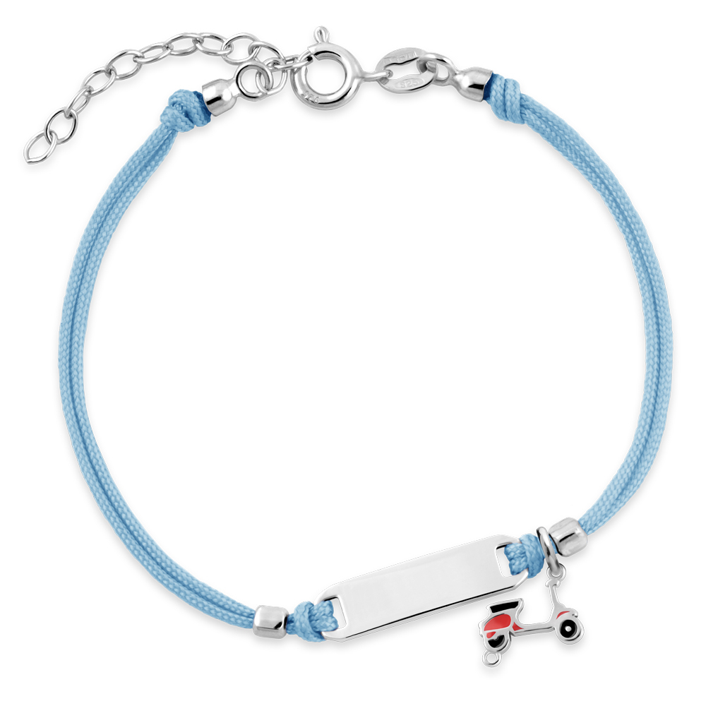 Pulseras de cuerda de plata 925 personalizadas Murrano para ahijada
