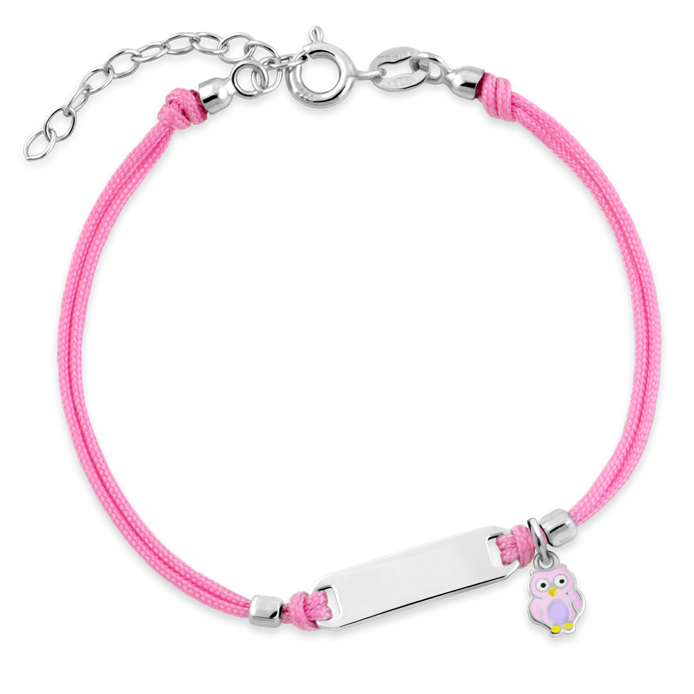 Pulseras de plata maciça personalizadas Murrano para nieta