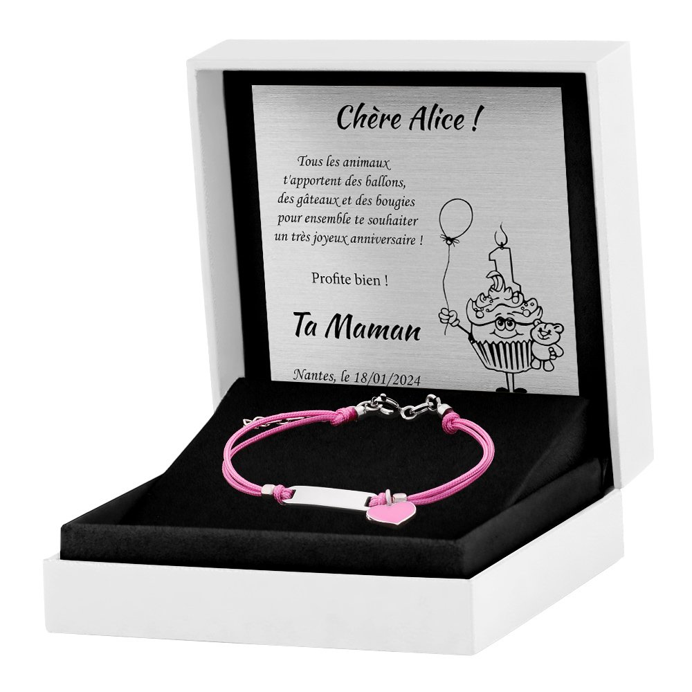 Pulseras de cuerda de plata 925 personalizadas Murrano para sobrina