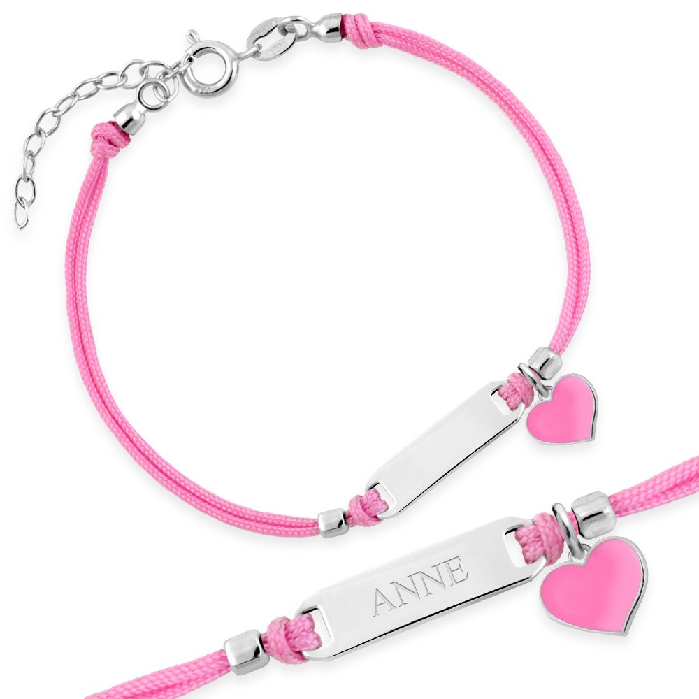 Pulseras de cuerda de plata 925 personalizadas Murrano para sobrina