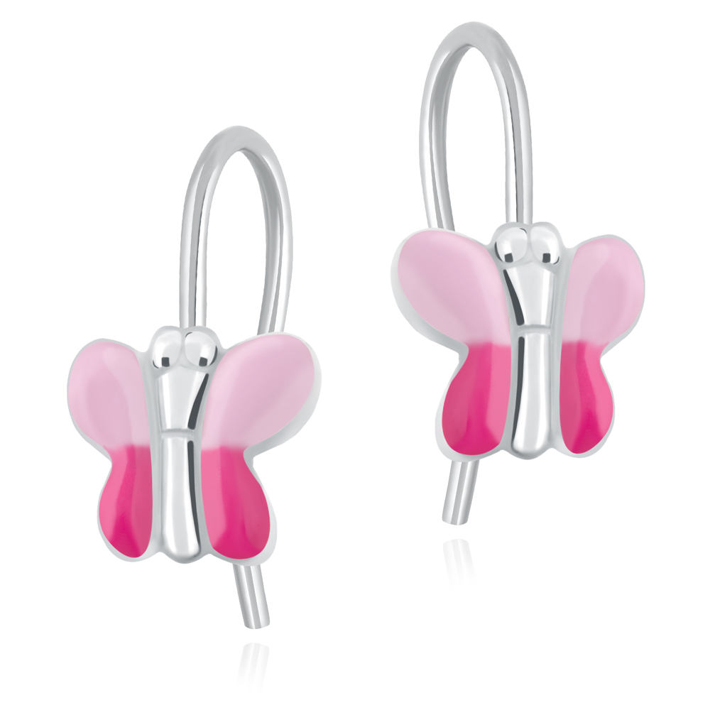 Pendientes de plata esterlina 925 Murrano para niña