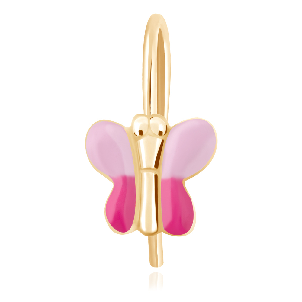Aretes de plata esterlina 925 (miliemas) con chapado en oro para nina - Murrano