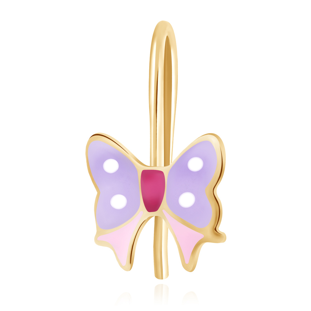 Aretes de plata de ley 925 (milésimas) con baño de oro para nieta - Murrano
