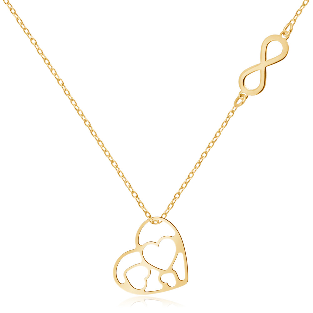 Collar de plata de ley 925 (milésimas) dorado con grabado para una prometida