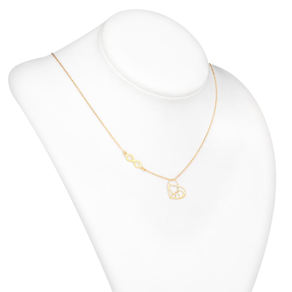 Collar de plata de ley 925 (milésimas) dorado con grabado para una prometida