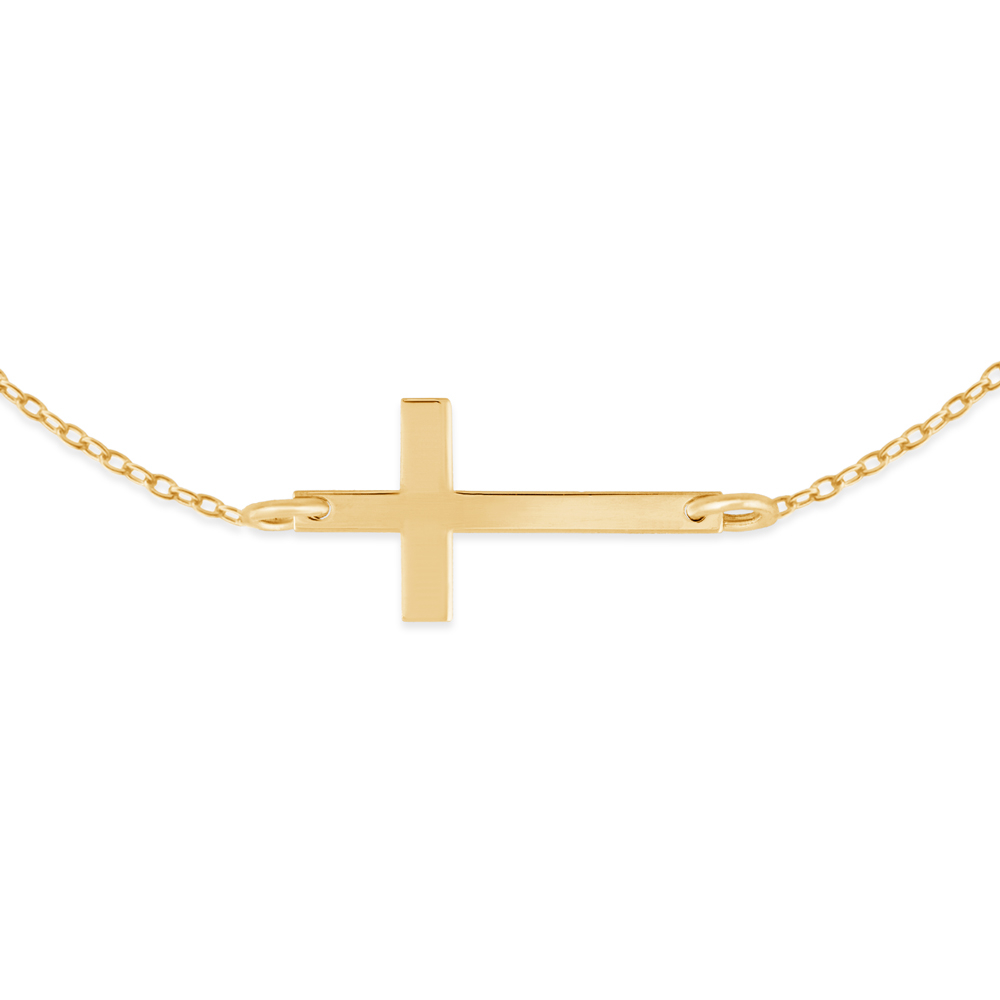 Pulseras de plata de ley con baño de oro y grabado para madrina