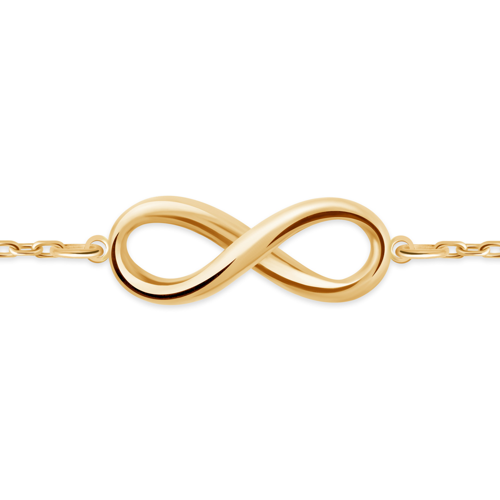 Pulseras Murrano símbolo infinito de plata esterlina 925 con oro