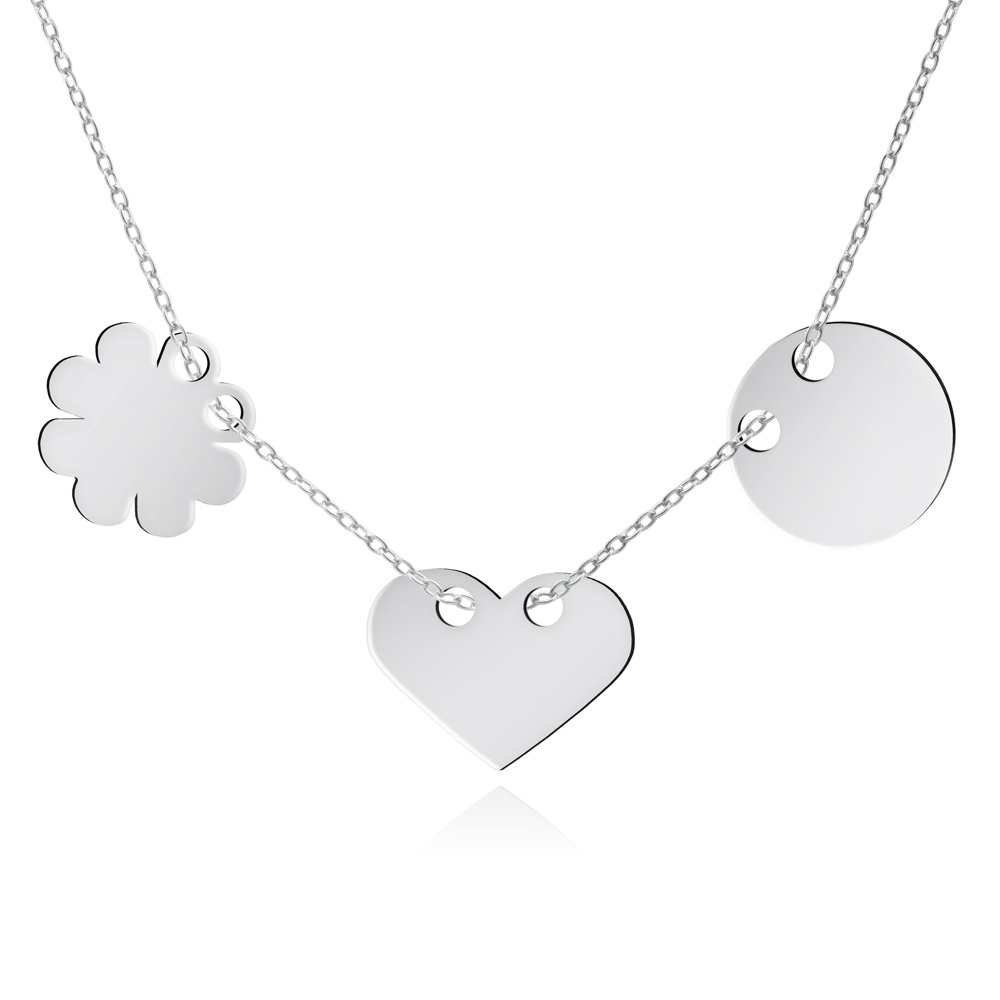 Collar de plata de ley 925 con grabado para una amiga