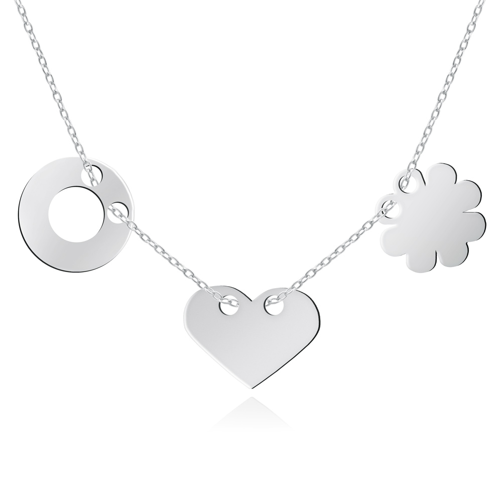 Collar de plata esterlina Murrano con grabado personalizado - Para mamá