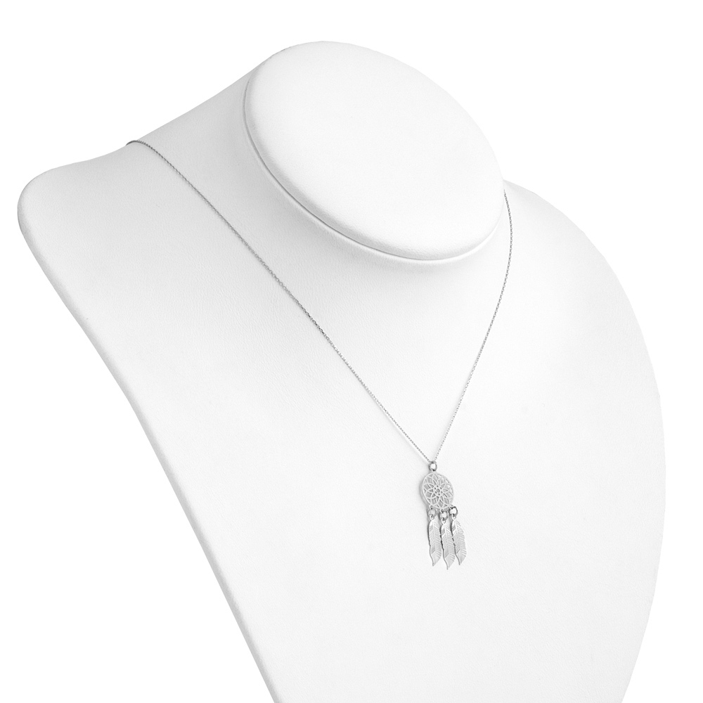 Collar de plata de Murrano con grabado para una amiga