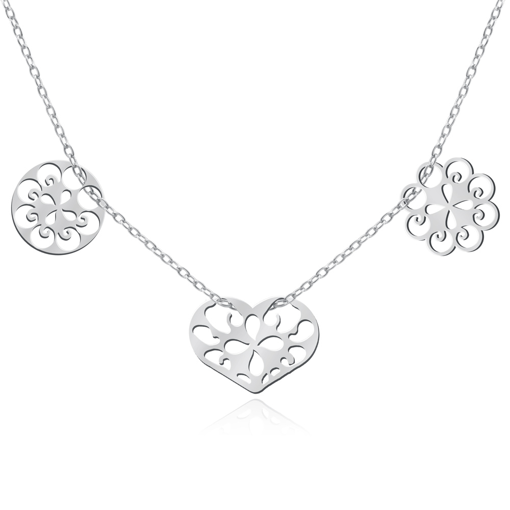 Collar de plata esterlina 925 con grabado para una novia