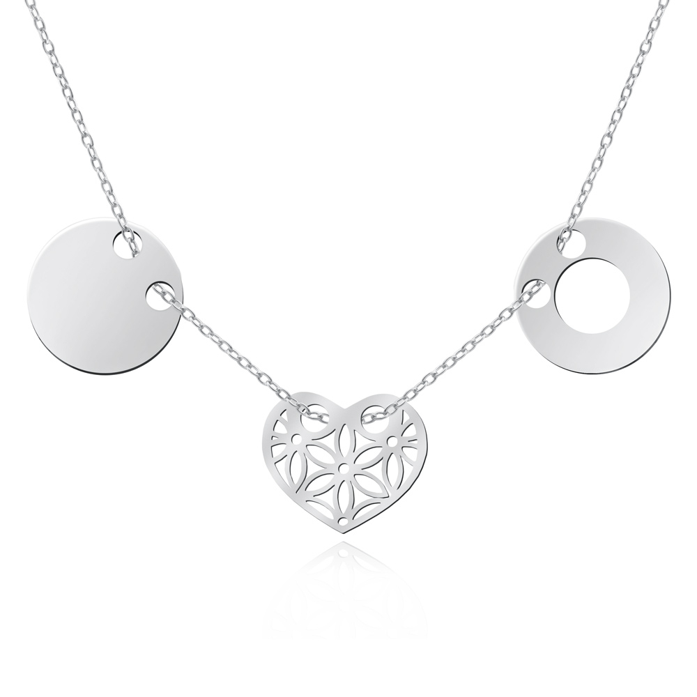 Collar de plata esterlina 925 Murrano grabable para una amiga