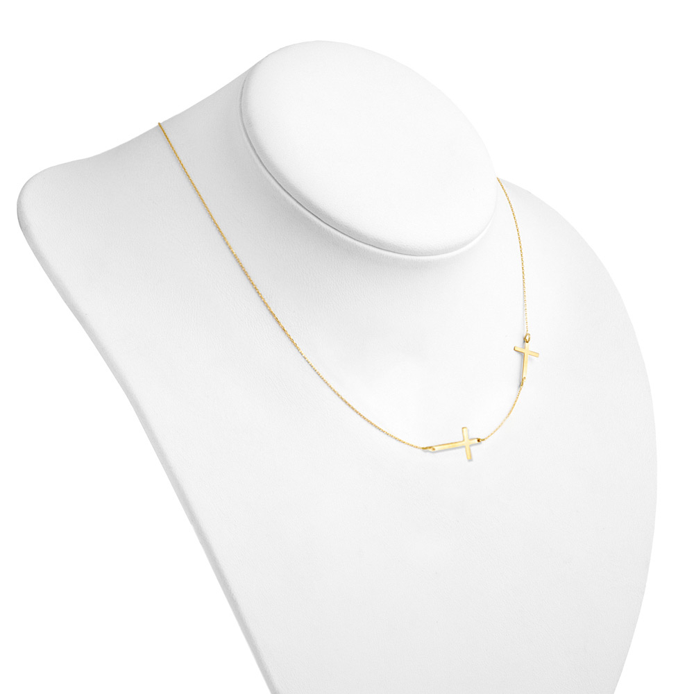 Collar de plata de ley 925 (milésimas) laminado en oro grabado para madrina de Murrano