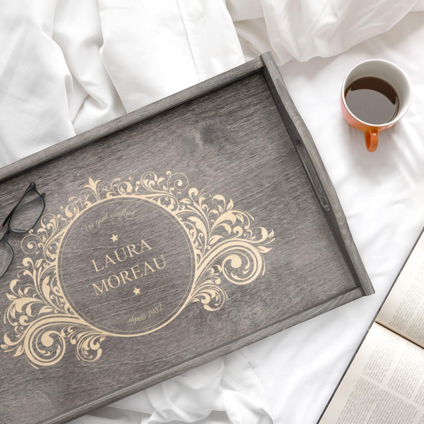 Bandeja de cama plegable personalizada Murrano