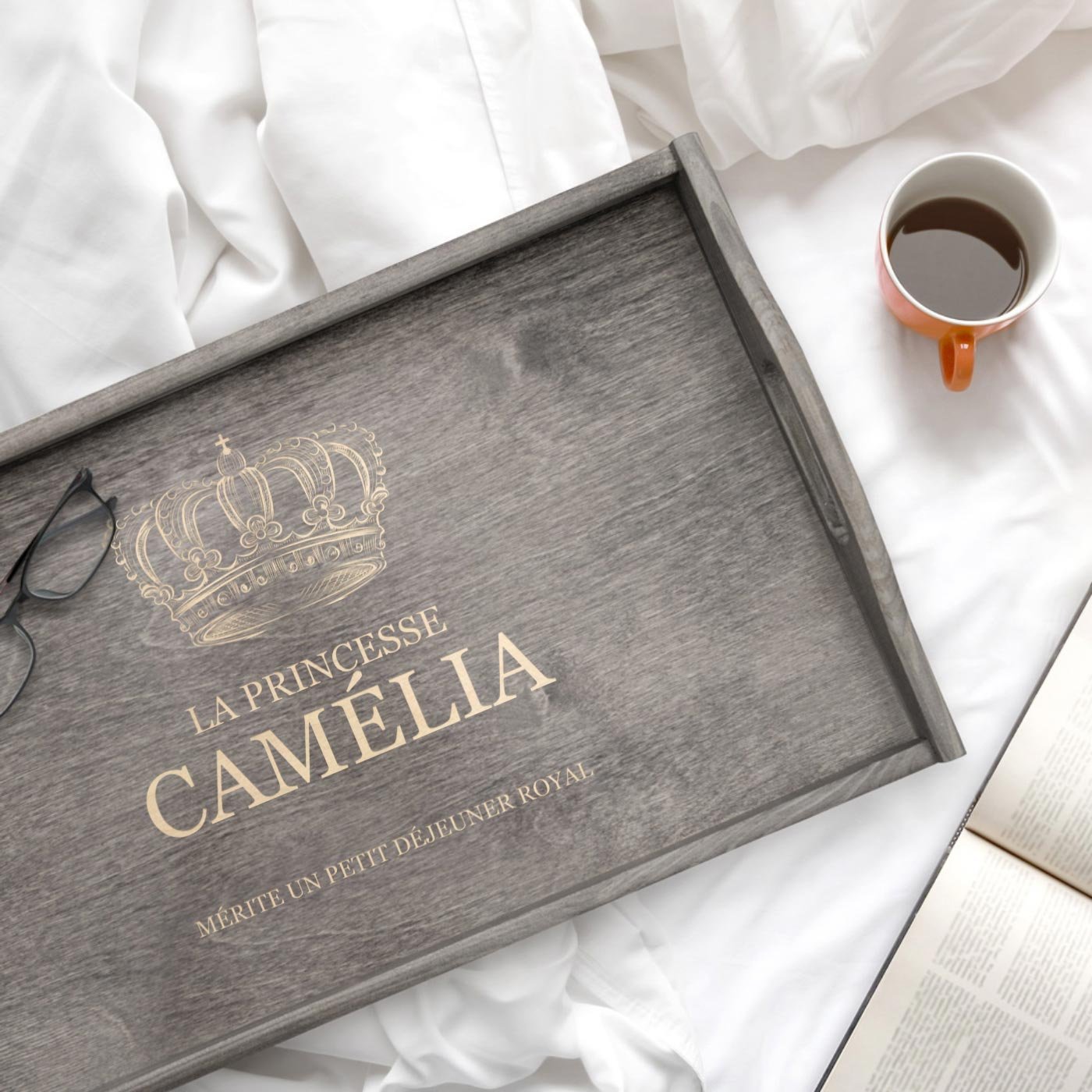 Bandeja de cama plegable Murrano - Personalizada para el cumpleaños de una hermana