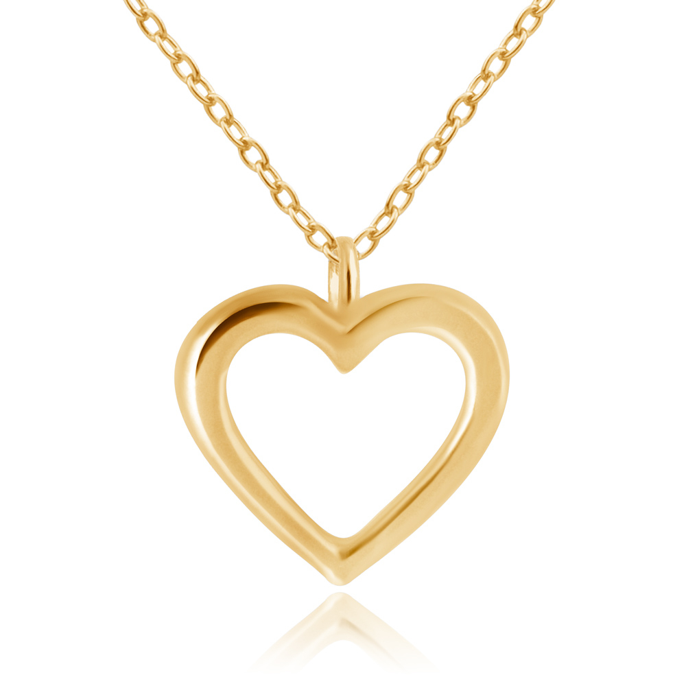 Collar de corazón de oro 14 quilates Murrano con grabado