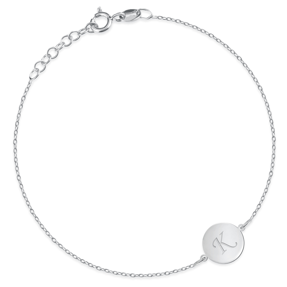 Braccialo de plata Murrano personalizado para hermana