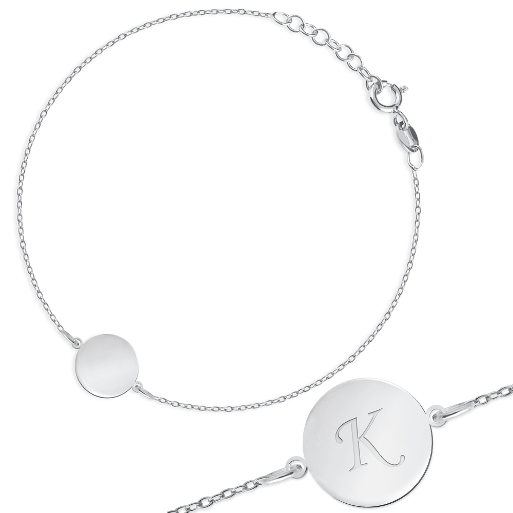 Braccialo de plata Murrano personalizado para hermana