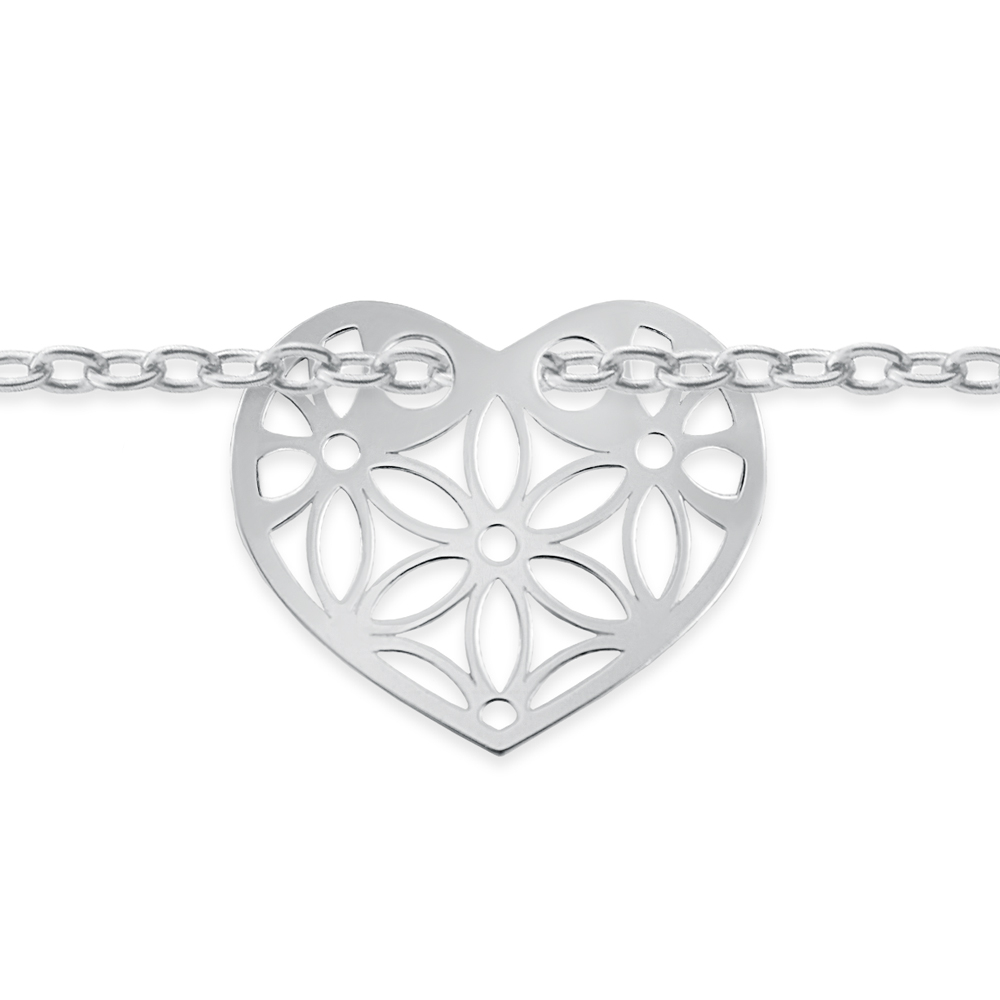 Brazalete de plata esterlina personalizado para una prometida Murrano