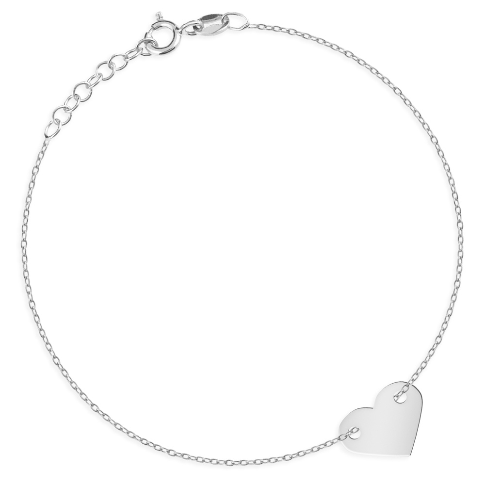 Pulseras de plata de Murrano con grabado para una joven