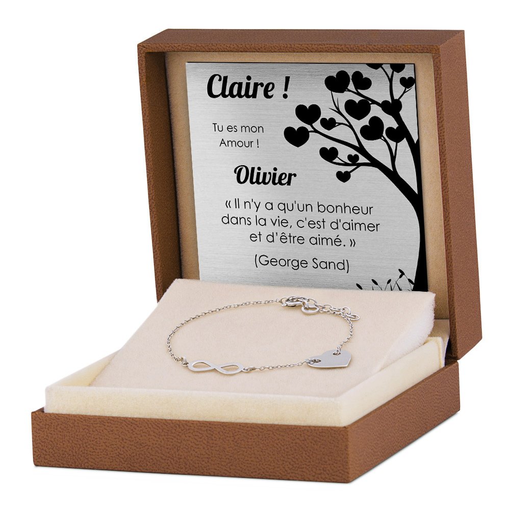 Pulseras de plata Murrano con grabado
