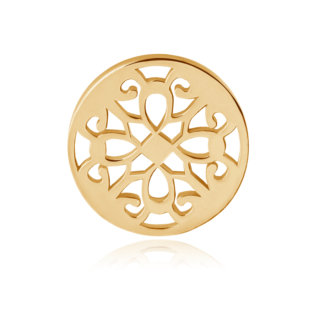 Aretes de plata esterlina 925 (milliésimas) con oro laminado para niña