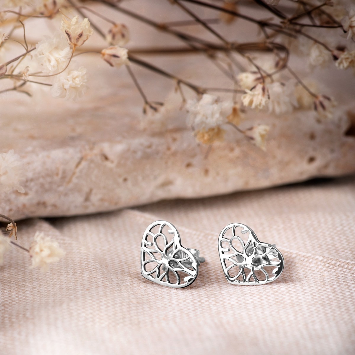 Pendientes de plata sólida 925 Murrano para una amiga
