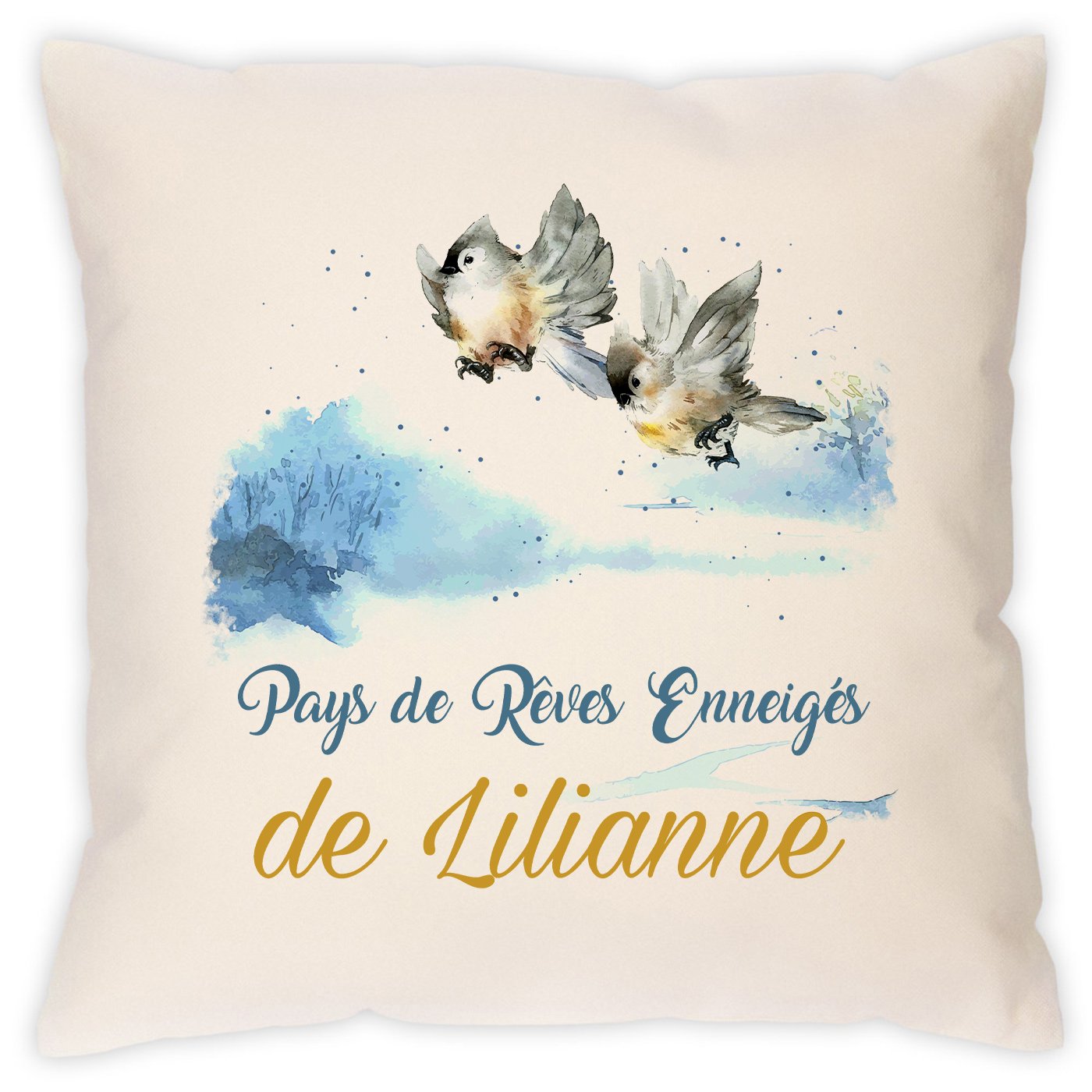Almohada personalizada para niña con impresión de Navidad - Murrano