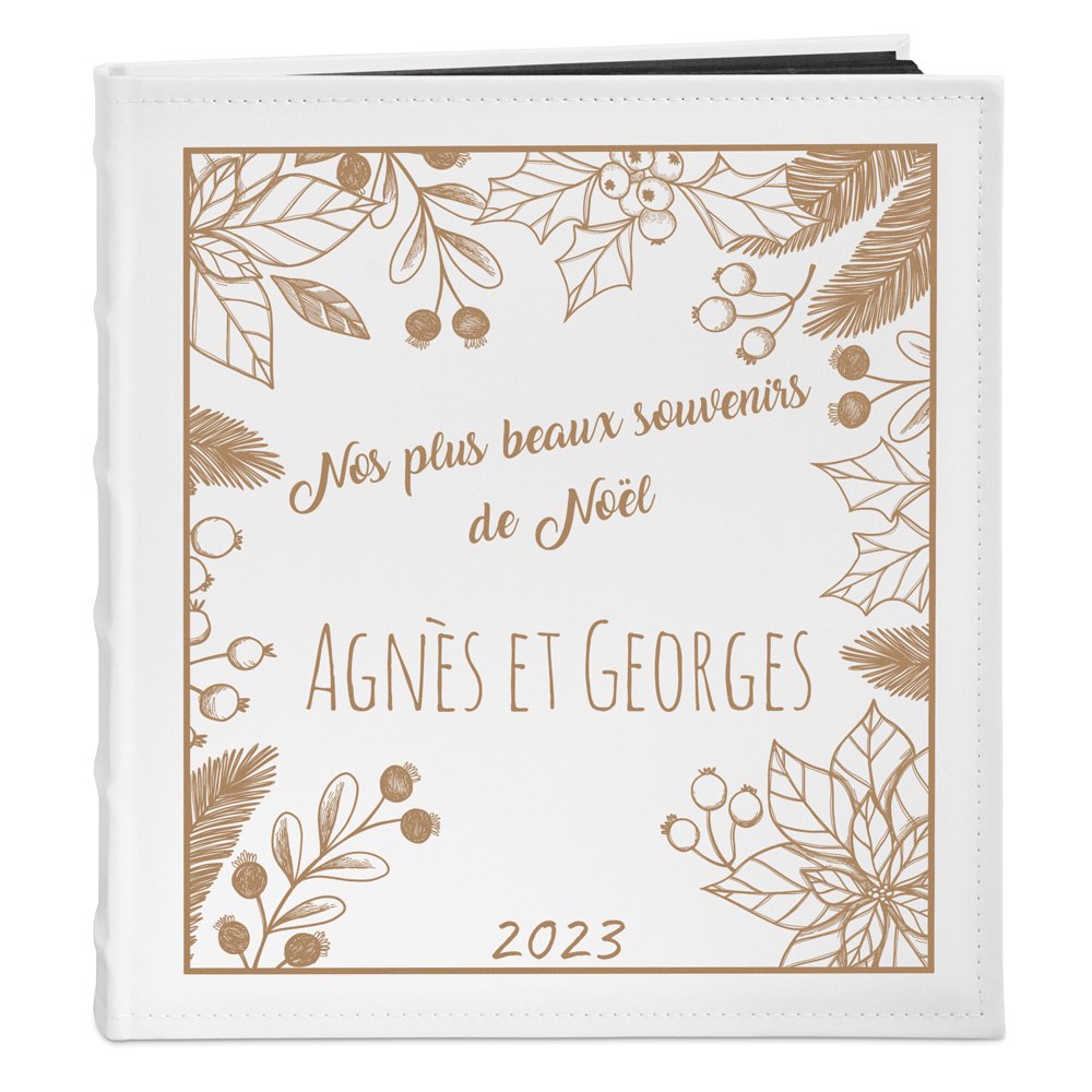 Murrano Personalized Photo Album for Him and Her for Christmas