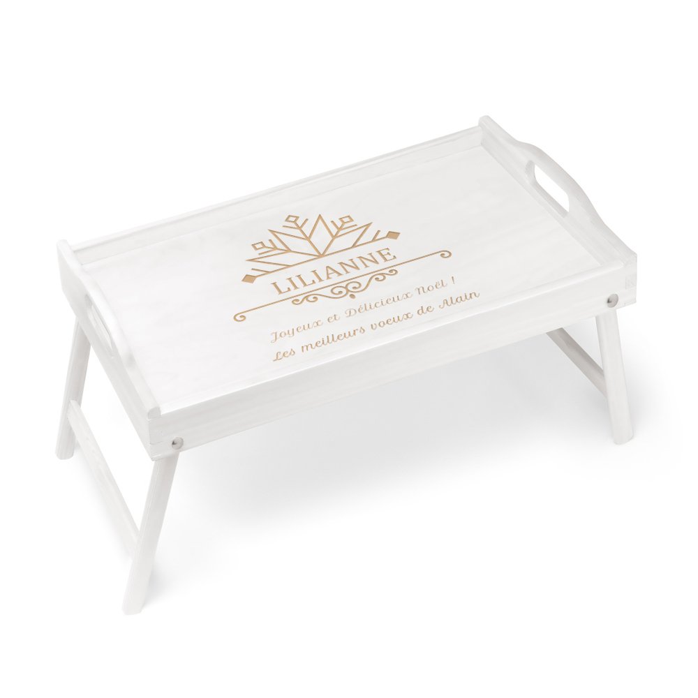Bandeja de cama plegable de madera personalizada Murrano