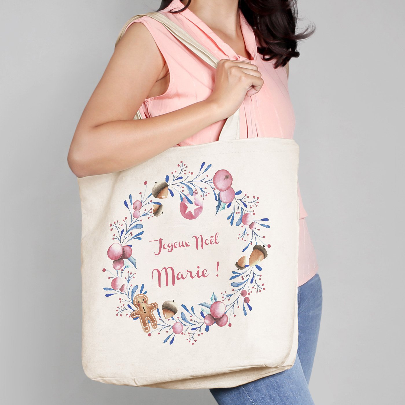 Bolso tote personalizado para mamá de Murrano para Navidad