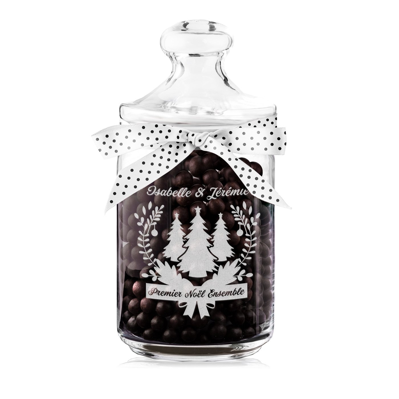Murrano Personalized Cookie Jar for a Couple