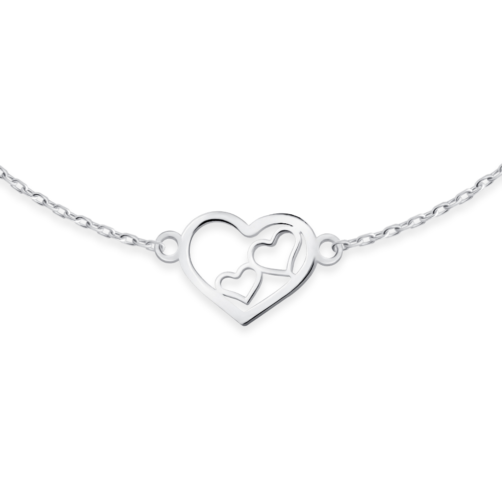 Bracelete de plata de Murrano con grabado para una amiga