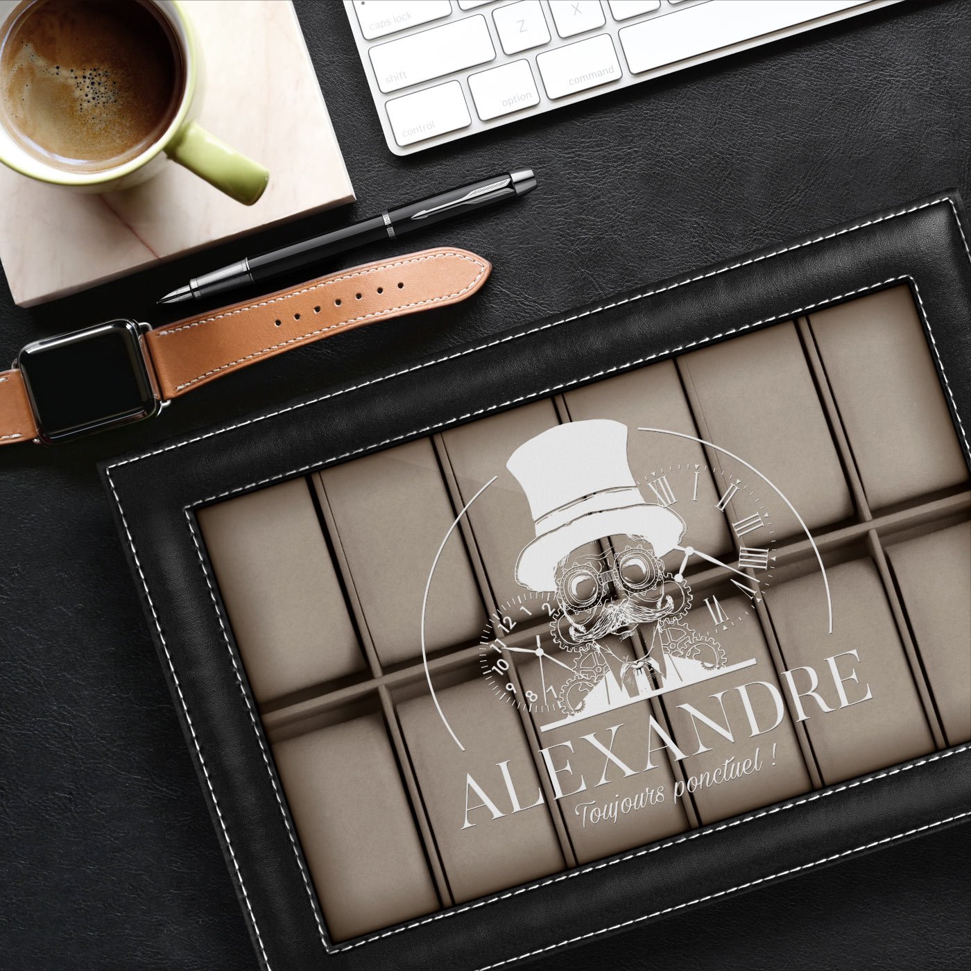 Murrano Personalized Watch Box for Dad's Birthday