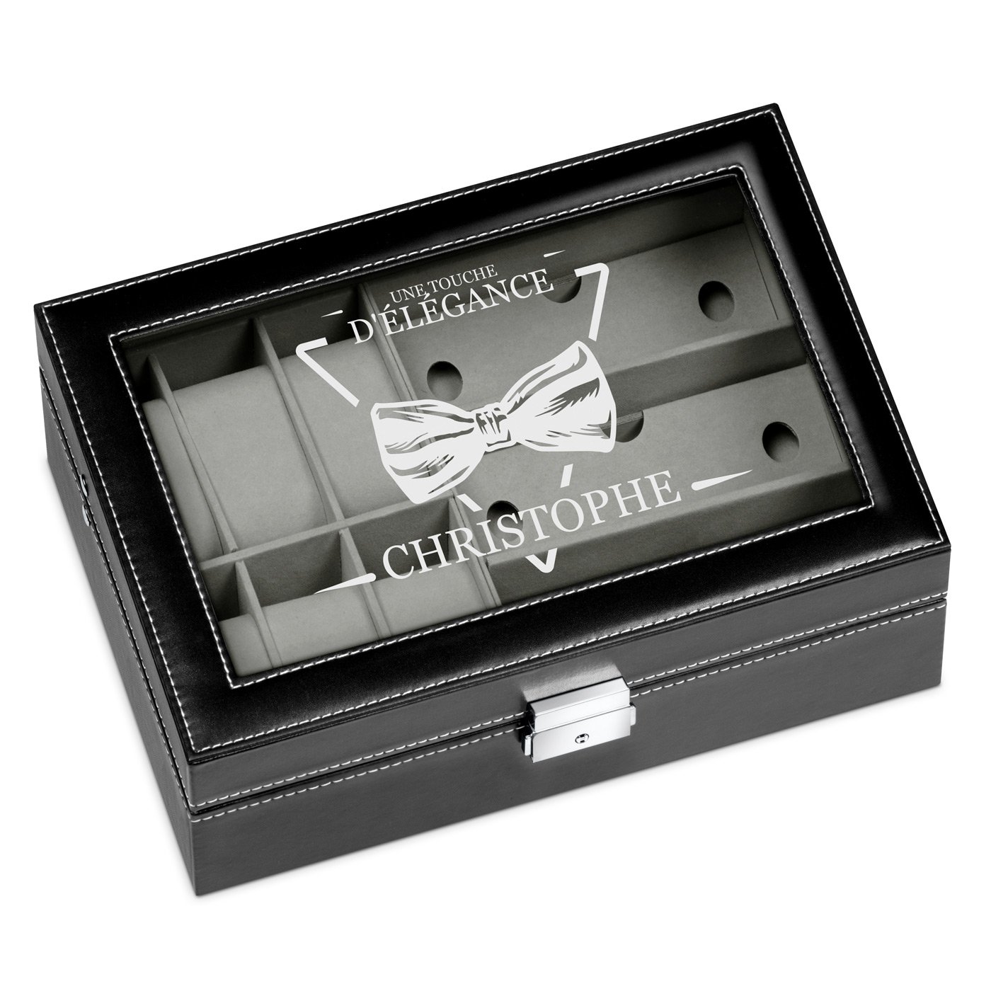 Caja personalizada Murrano para relojes y gafas