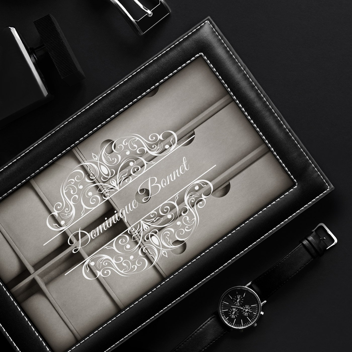 Murrano Custom Watch and Glasses Box for Women's Birthday