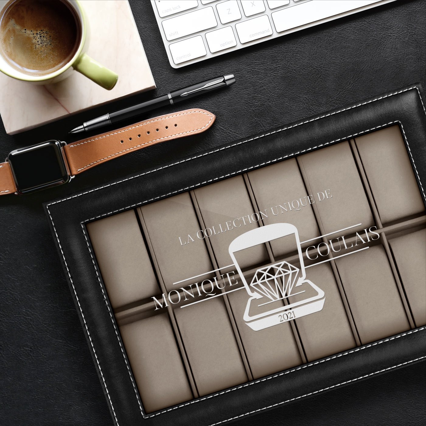 Murrano Personalized Watch Box for Her