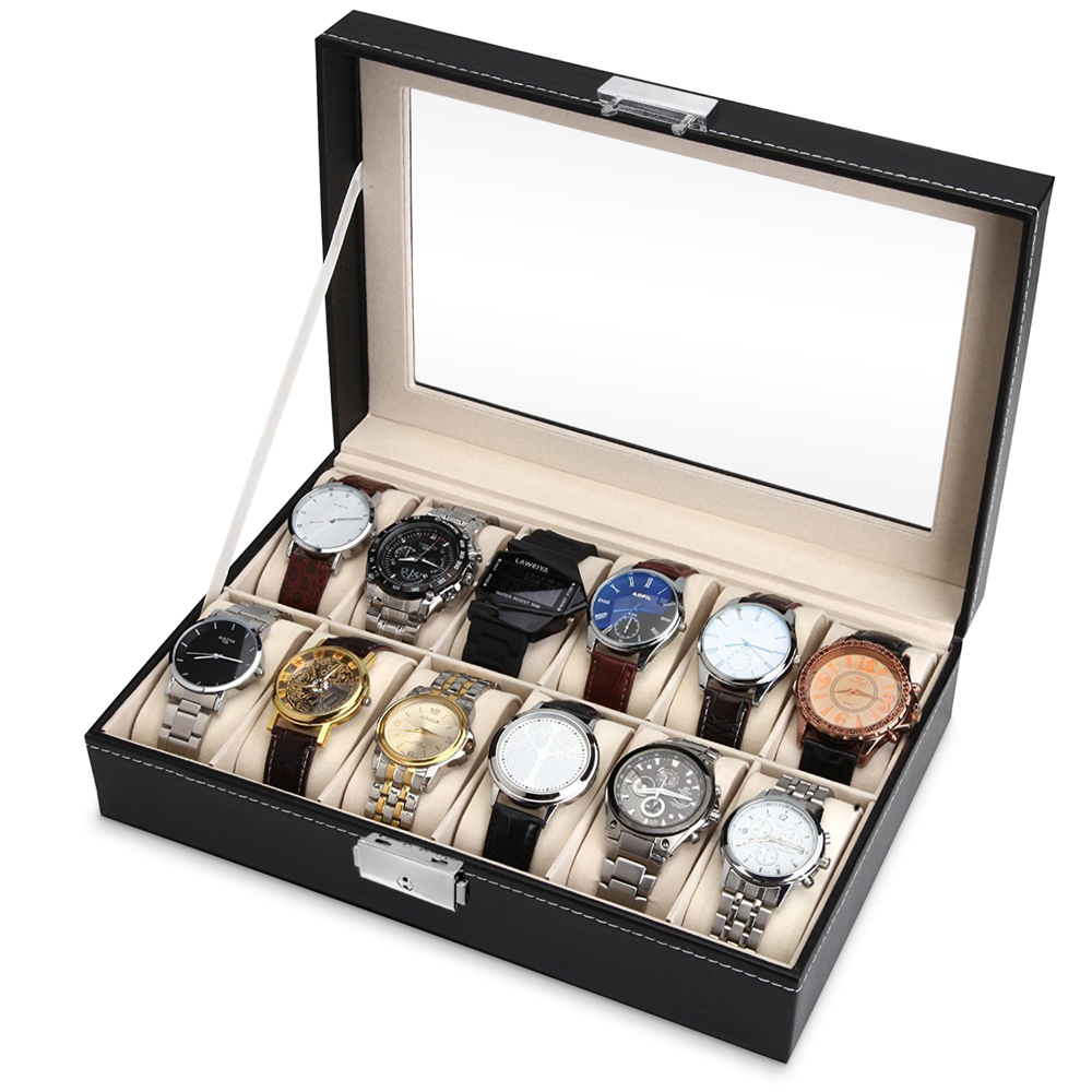 Murrano Personalized Watch Box for Wife - Anniversary Gift