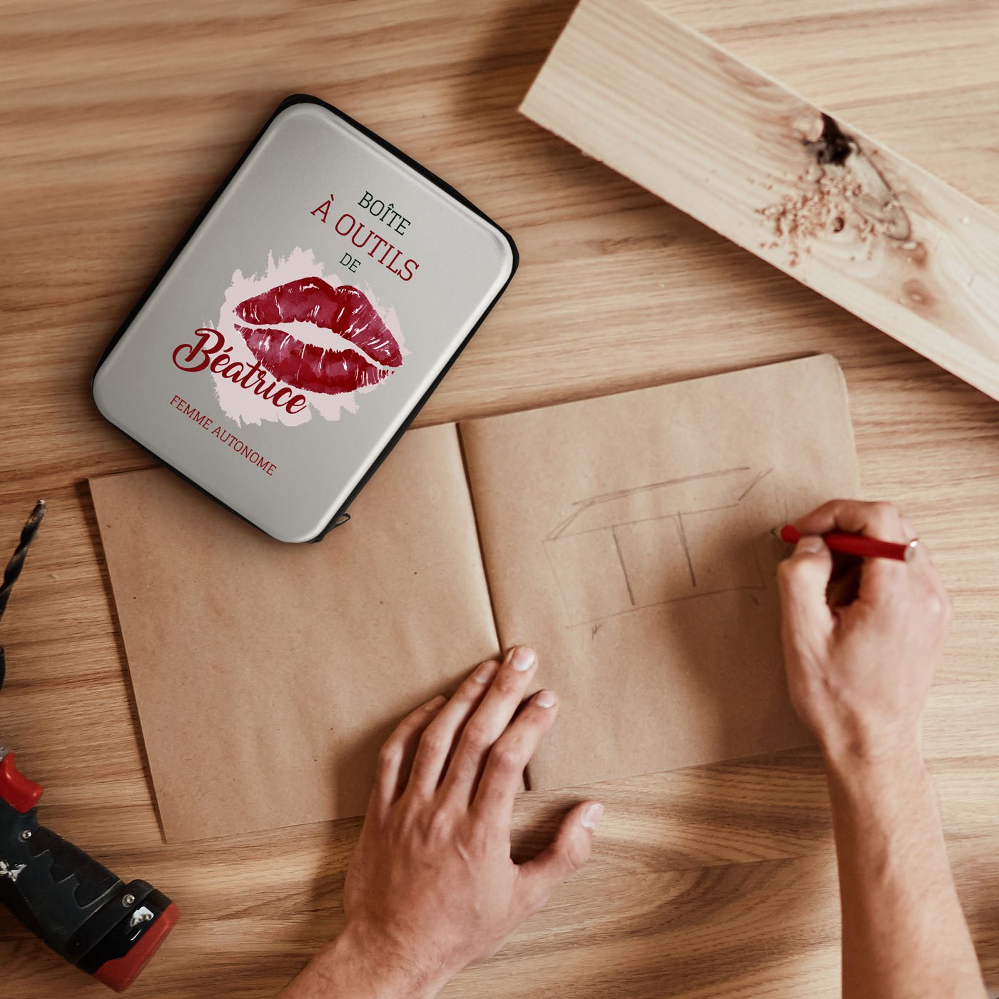 Caja de herramientas personalizada Murrano para ella