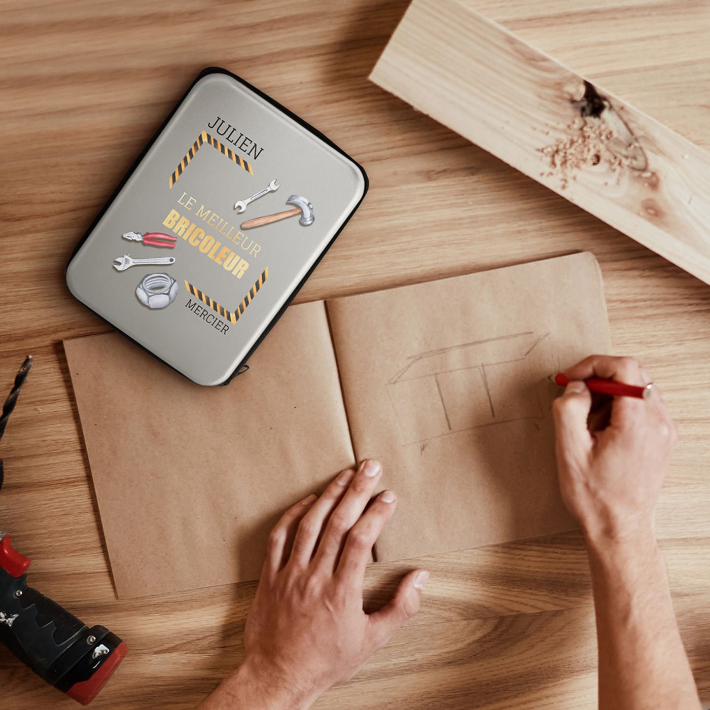 Caja de herramientas personalizada Murrano para mejor diyer