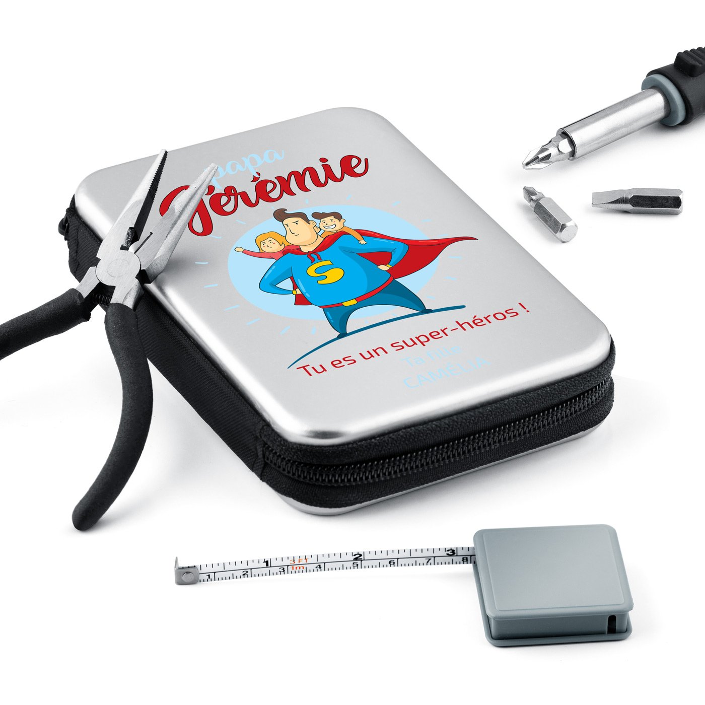 Caja de herramientas personalizada para papá