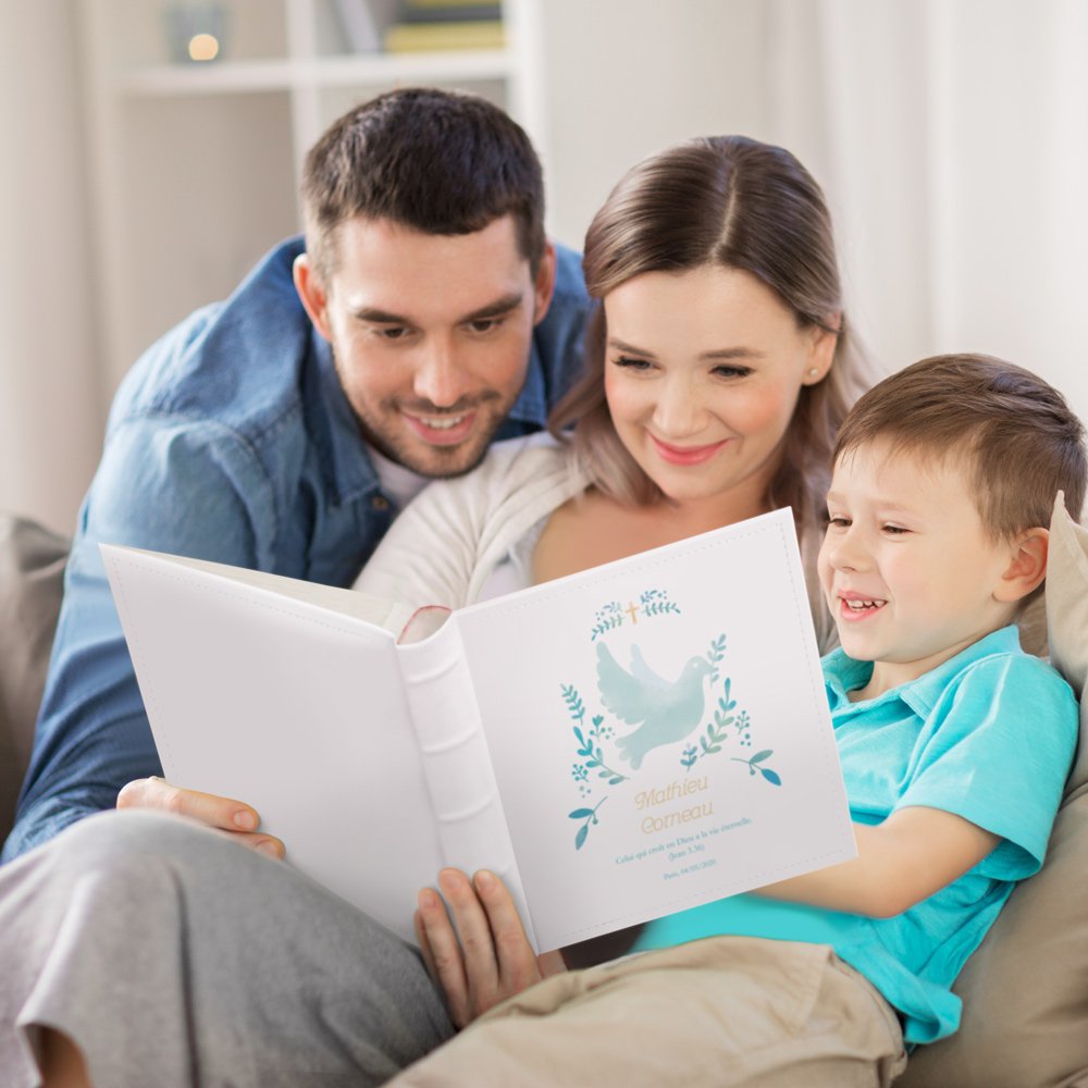 Murrano Personalized Photo Album for Nephew's Baptism