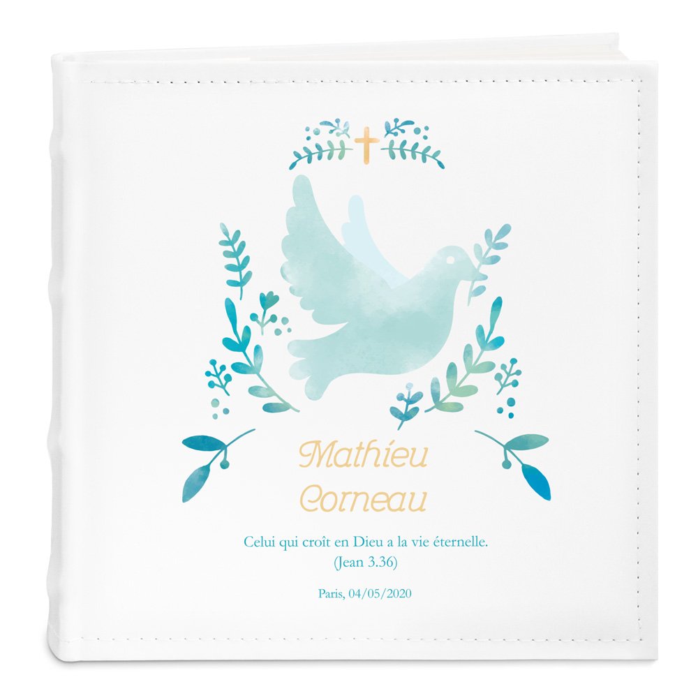 Murrano Personalized Photo Album for Nephew's Baptism