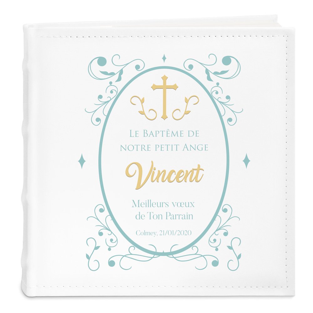Murrano Personalized Photo Album for Goddaughter's Baptism
