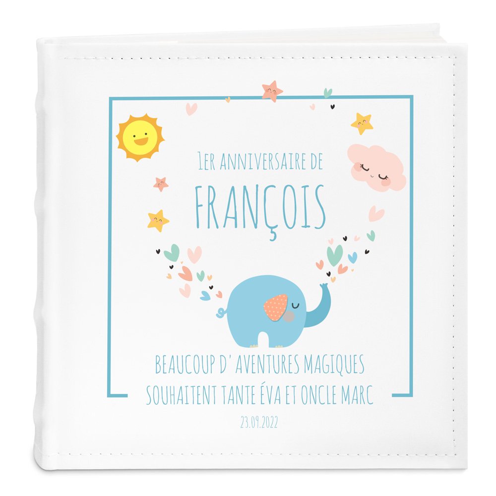 Murrano Personalized Photo Album for Nephew's 1st Birthday