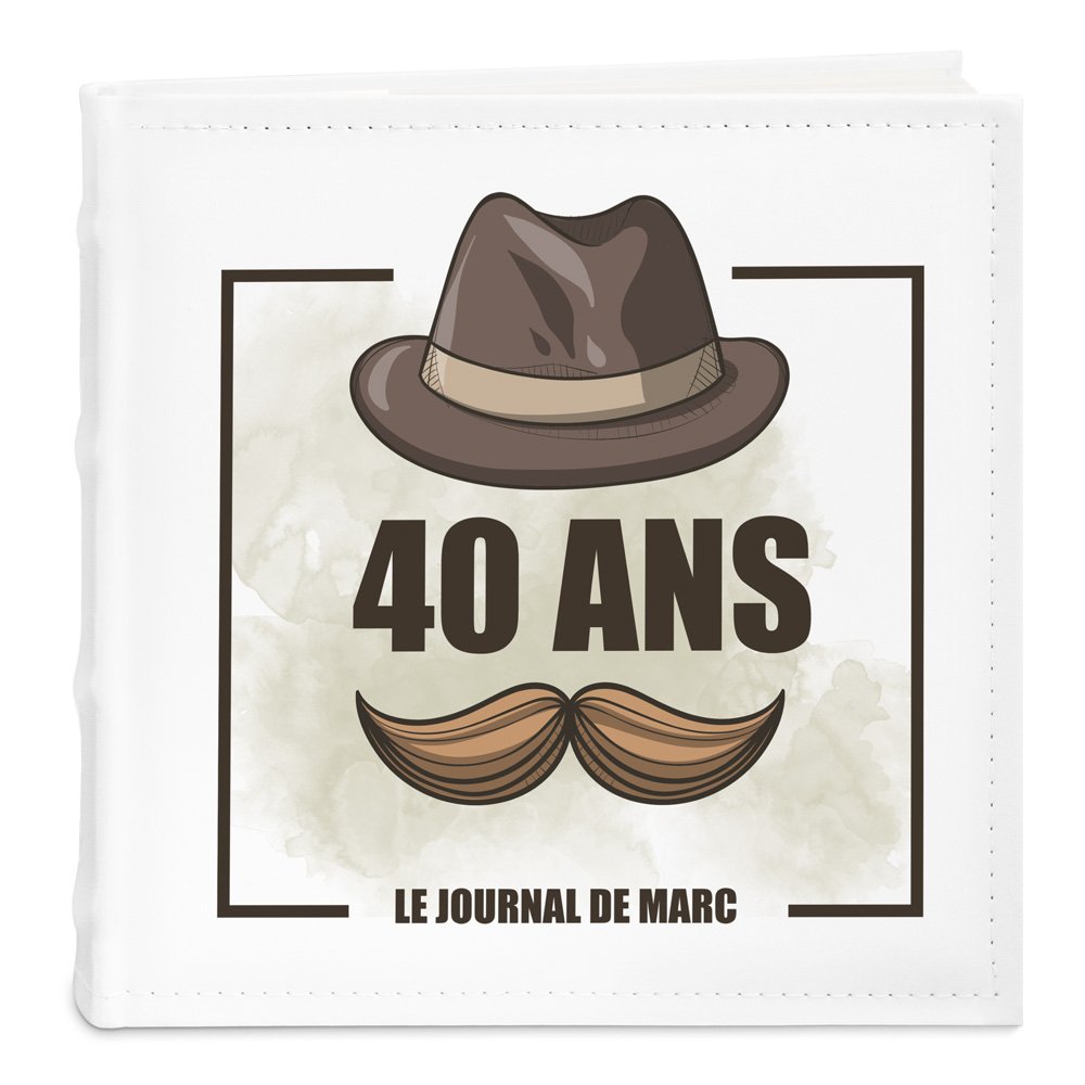 Murrano Personalized Photo Album for 40th Birthday