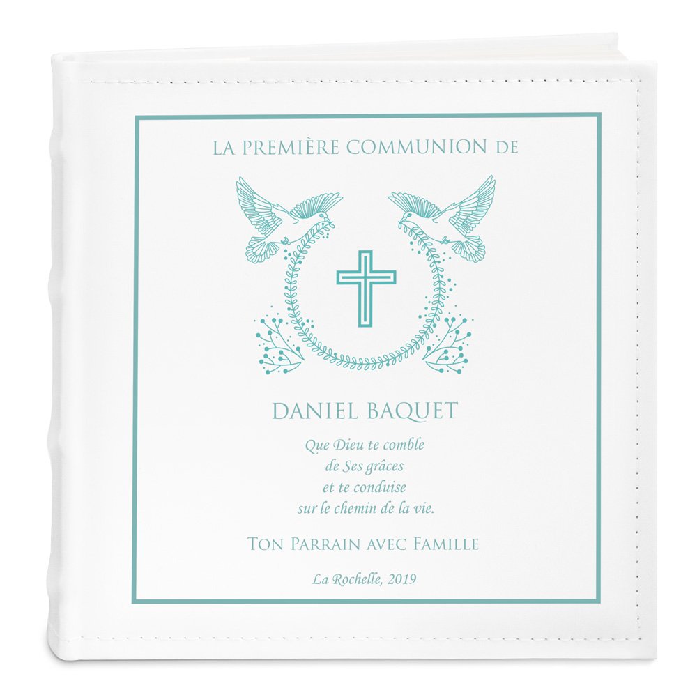 Murrano Personalized Photo Album for First Communion